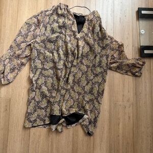 NWT Zara loose long sleeve dress size small